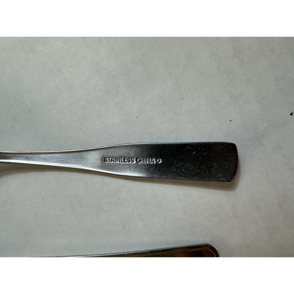 Spoons Assorted Stainless Steel Lot/ set of 5 Different Designs Silver Tea/Table - Picture 3 of 7